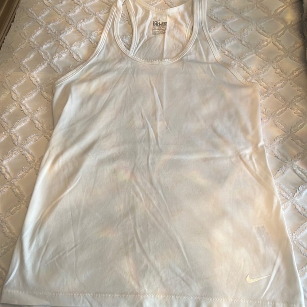 Nike White Dri-Fit Tank!